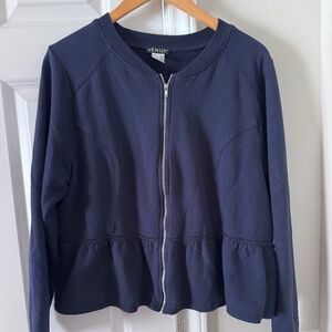 Venus zip ruffle jacket